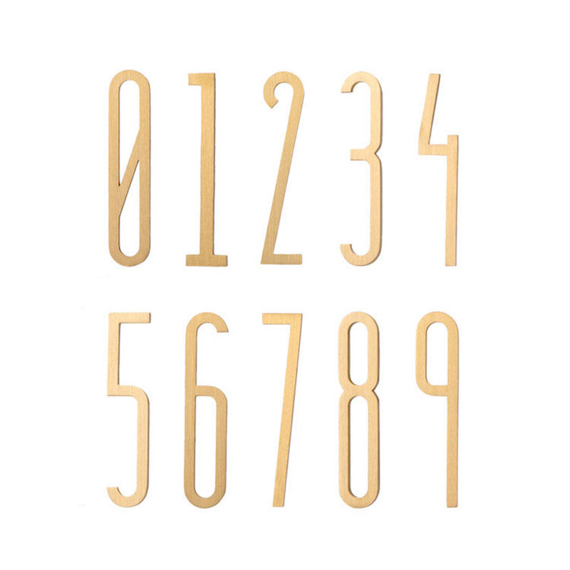 BETA Brass Numbers 0-9