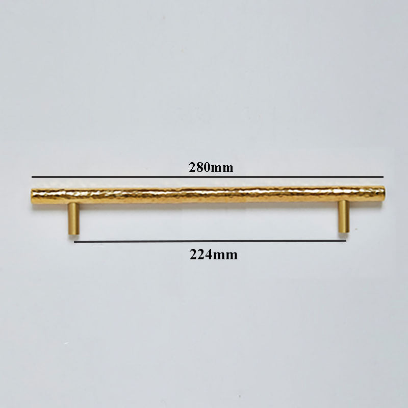 LUX Hammered Brass Cabinet Handles