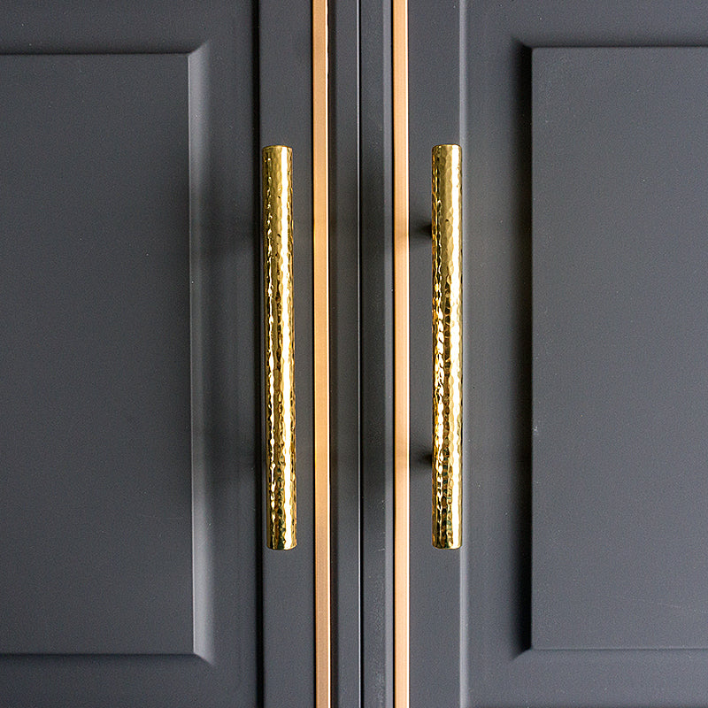 LUX Hammered Brass Cabinet Handles