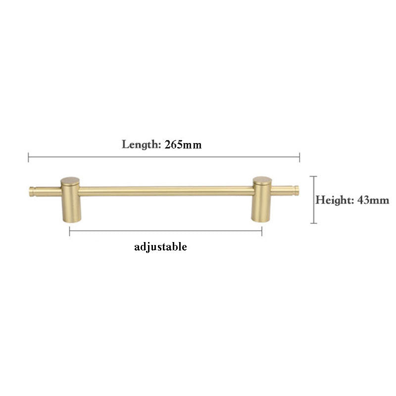 JUST Solid Brass Bar Handle