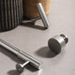 FIANA Cabinet Handle -Nickel Solid Brass Knurled