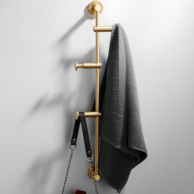 Brushed Gold / Black Brass Bath Hook