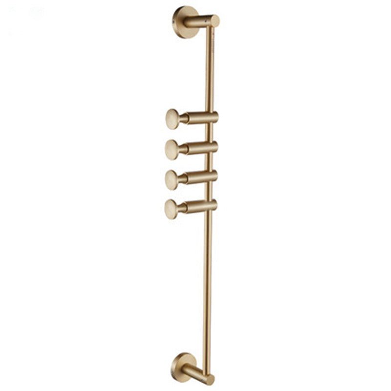 Brushed Gold / Black Brass Bath Hook