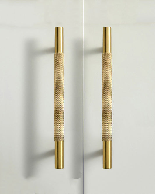 KANA Knurled Brass Cabinet Handles and Knobs