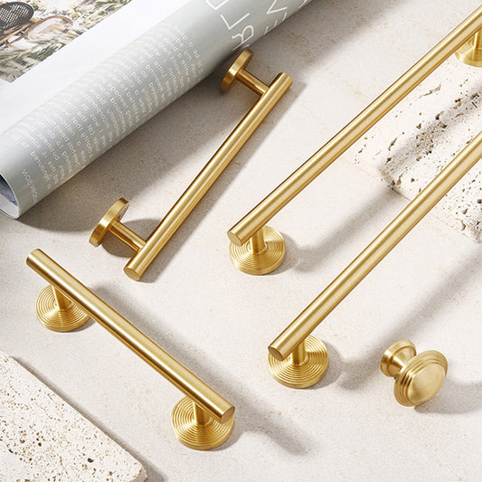 2031 Tbayce Brass Cabinet Handle with Round Base