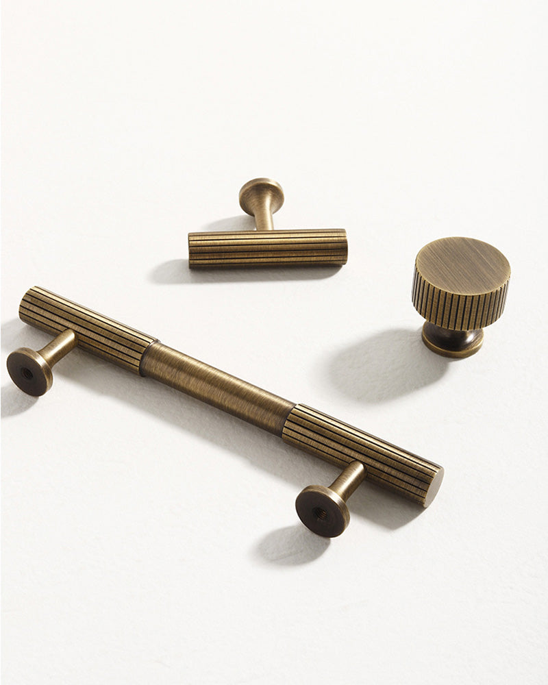 FIANA Cabinet Handle -Antique Solid Brass