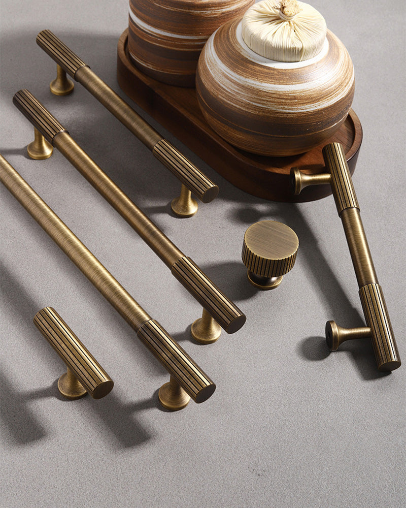 FIANA Cabinet Handle -Antique Solid Brass