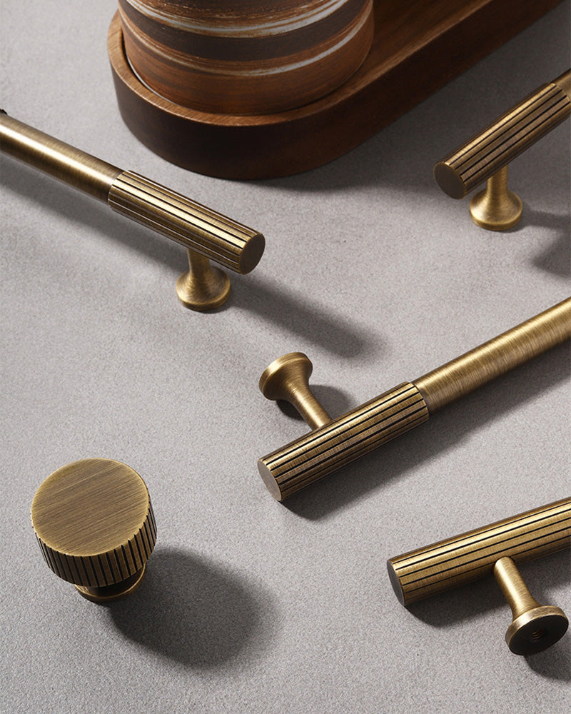 FIANA Cabinet Handle -Antique Solid Brass