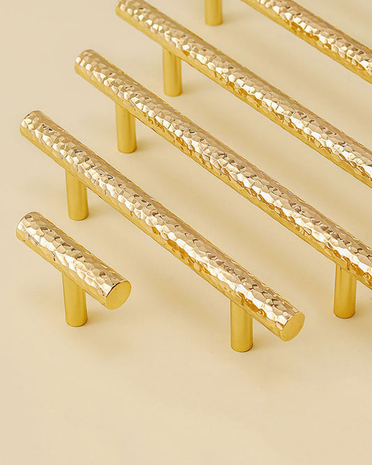 LUX Hammered Brass Cabinet Handles