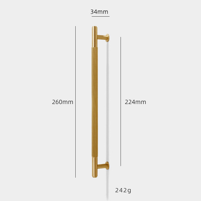 TIANA Vertical Line Brass Cabinet Handle