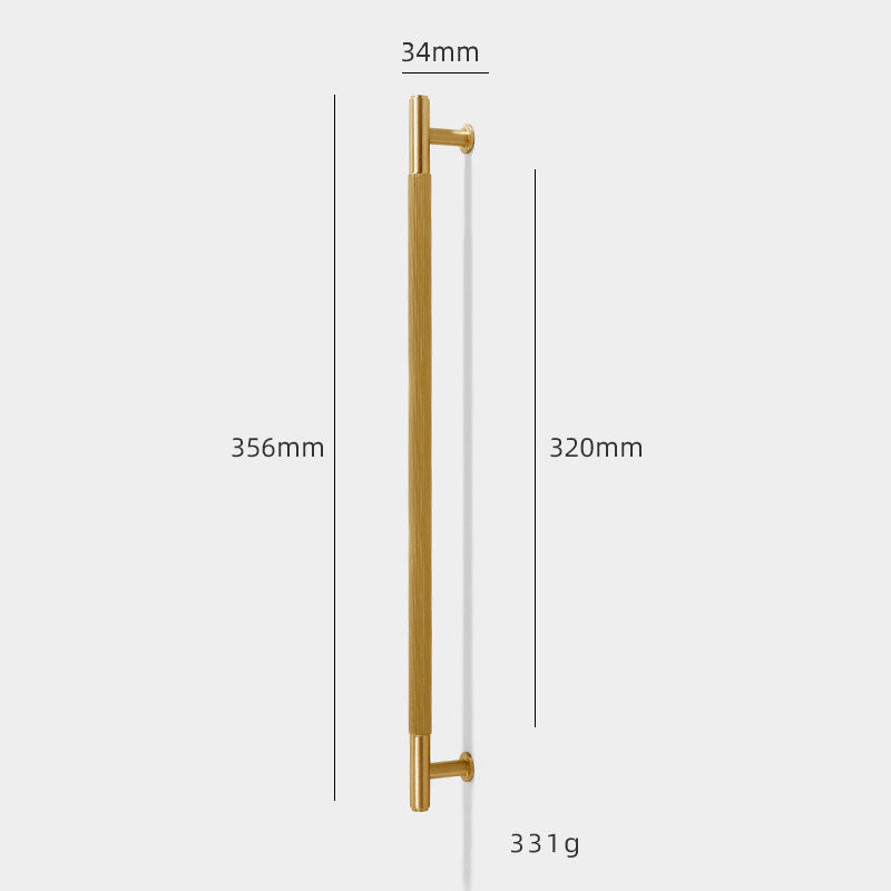 TIANA Vertical Line Brass Cabinet Handle