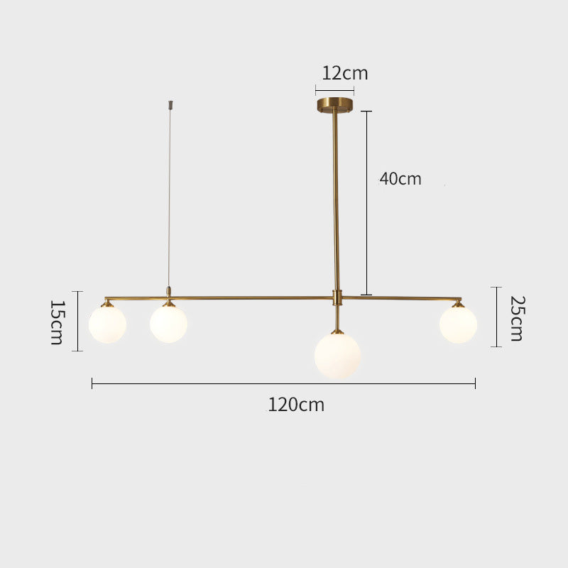 ALVA-Brass Chandelier Light LED