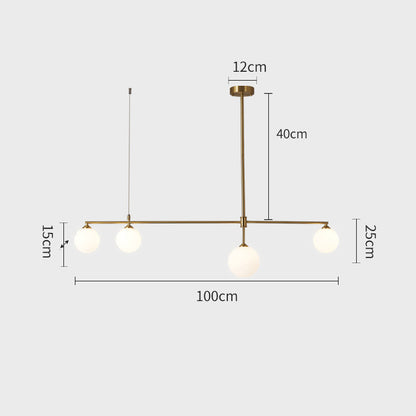 ALVA-Brass Chandelier Light LED