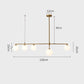 ALVA-Brass Chandelier Light LED