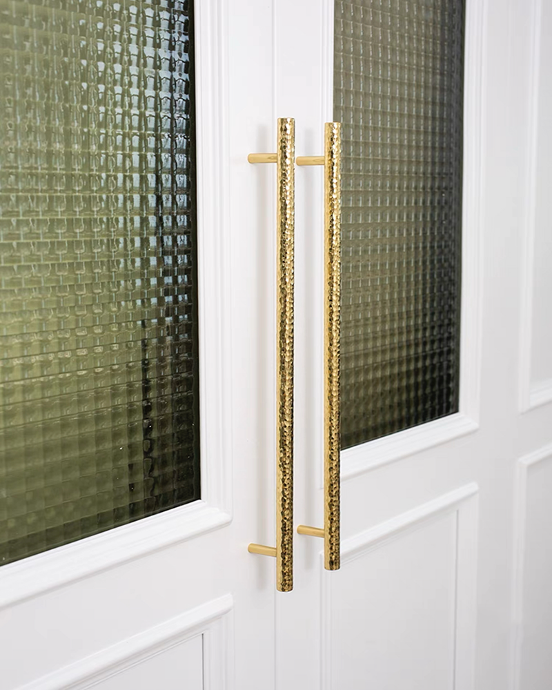 LUX Hammered Brass Cabinet Handles