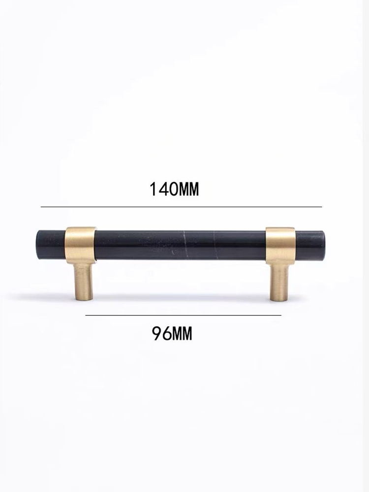 STONE Natural White/Green/Black Marble Cabinet Handles for Furniture