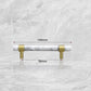 STONE Natural White/Green/Black Marble Cabinet Handles for Furniture