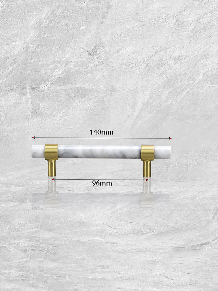 STONE Natural White/Green/Black Marble Cabinet Handles for Furniture