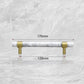 STONE Natural White/Green/Black Marble Cabinet Handles for Furniture