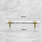STONE Natural White/Green/Black Marble Cabinet Handles for Furniture