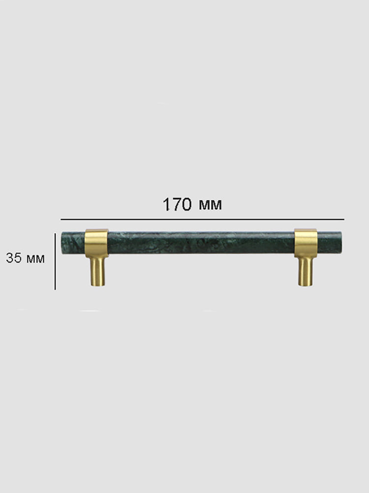 STONE Natural White/Green/Black Marble Cabinet Handles for Furniture