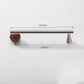 WODE Brass & Walnut Wood Cabinet Pulls, Solid Wood & Chrome Brass Drawer Pull Knobs for Kitchen Cupboard Wardrobe Dresser
