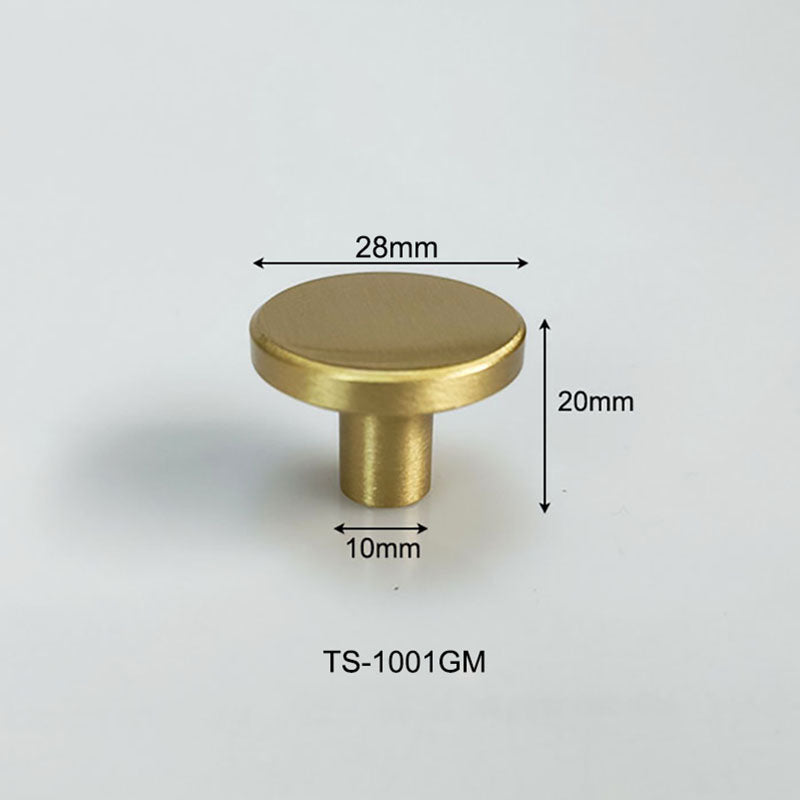 TS1001 Single Hole Brass Knob- 25mm, 28mm, 30mm,44mm-5packs