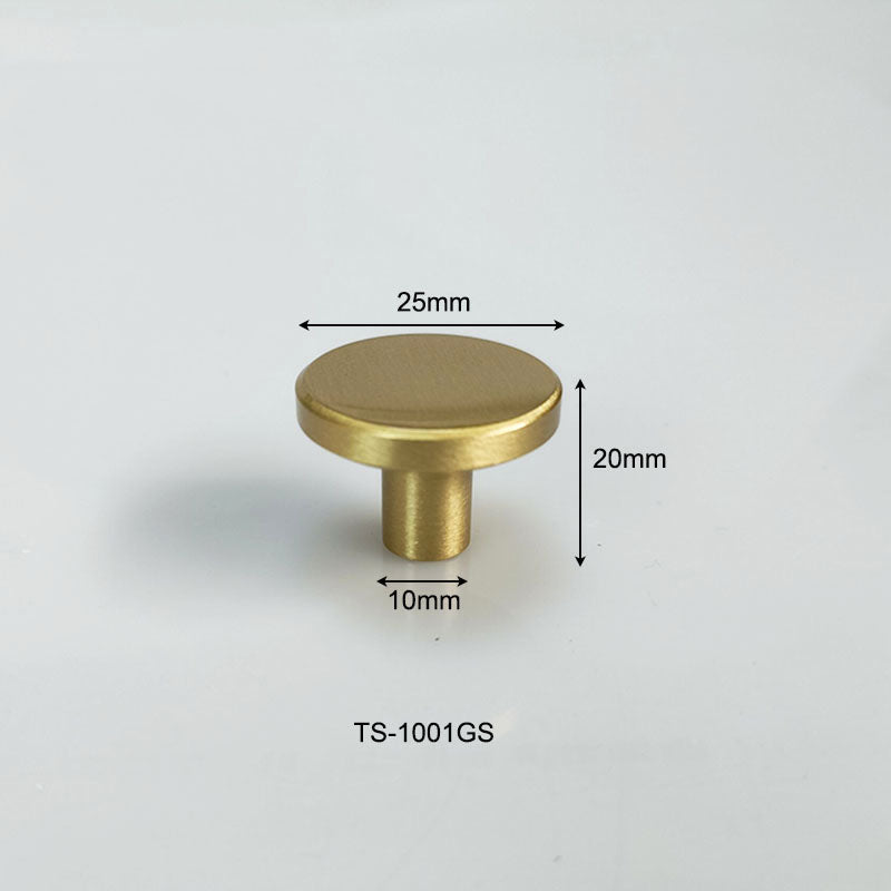 Bouton en laiton monotrou TS1001 - 25 mm, 28 mm, 30 mm, 44 mm - 5 paquets