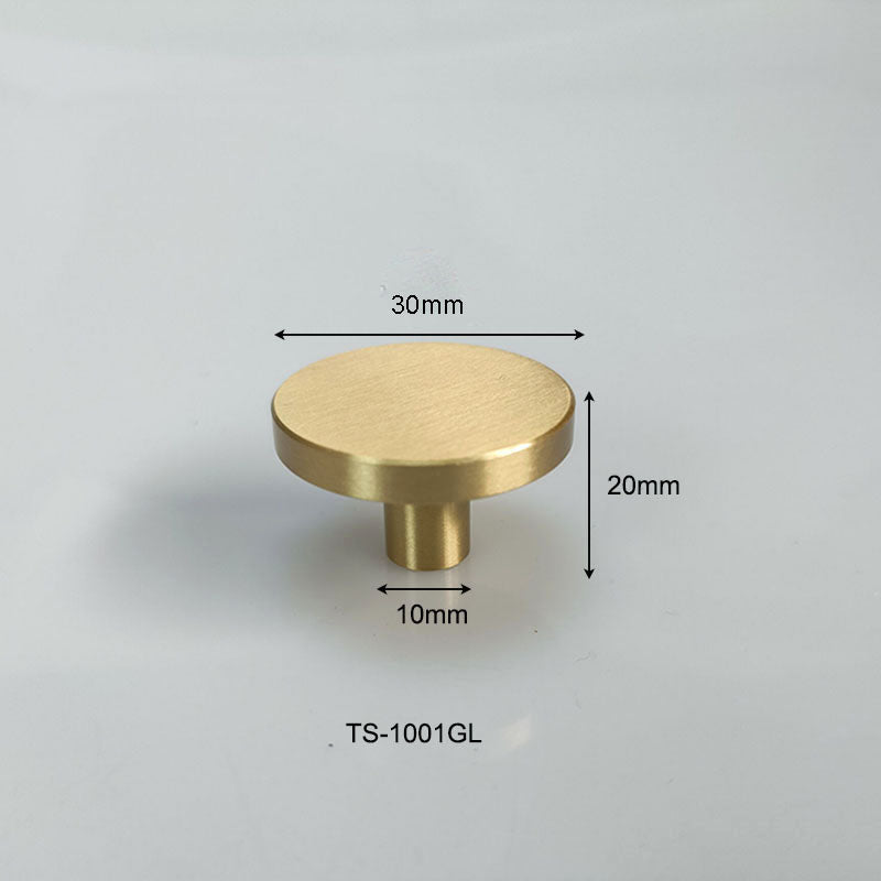 Bouton en laiton monotrou TS1001 - 25 mm, 28 mm, 30 mm, 44 mm - 5 paquets