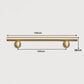 TS2013 Satin Gold Brass Handles with Balls