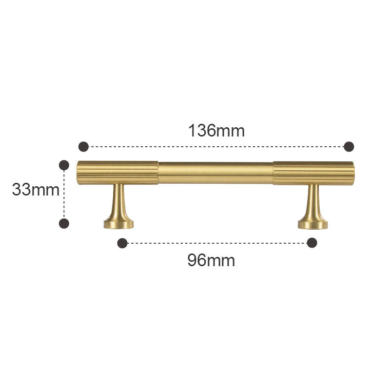 FIANA Solid Brass Cabinet Handle-Vertical Line