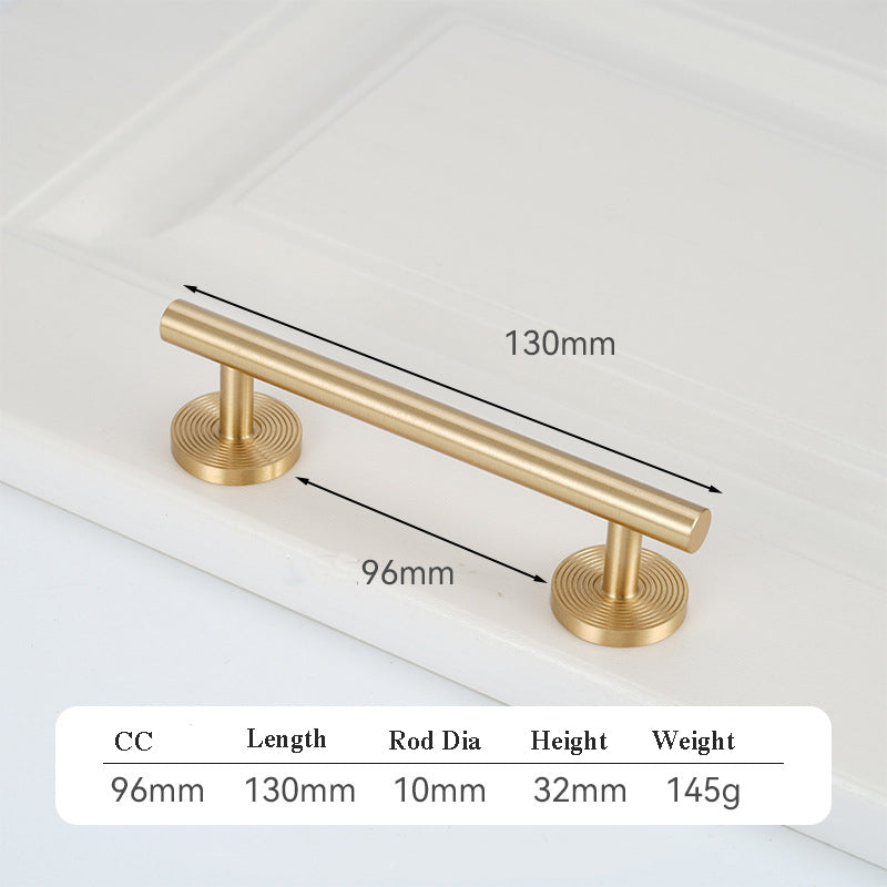 2031 Tbayce Brass Cabinet Handle with Round Base