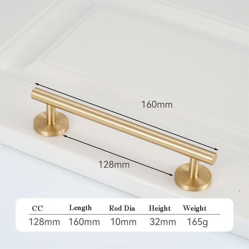 2031 Tbayce Brass Cabinet Handle with Round Base