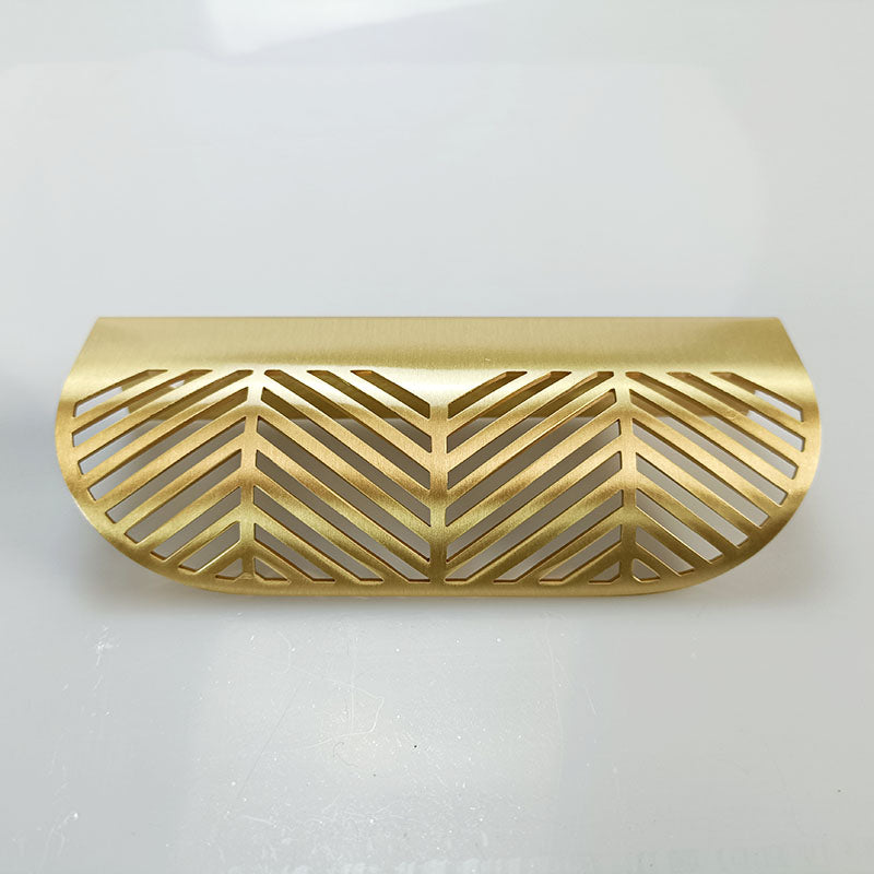 NASHA Brass Cabinet Pull Handle-Leaf Hidden