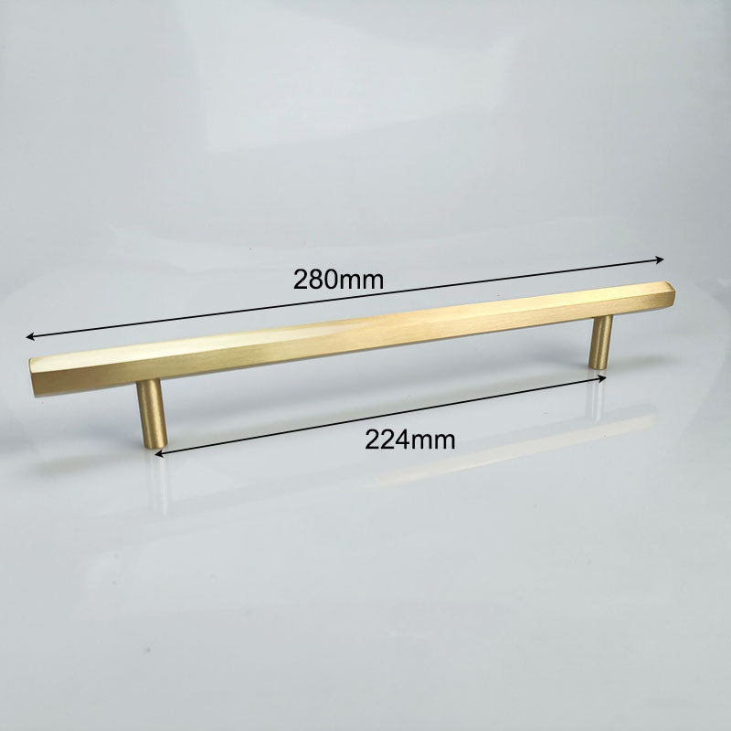 TS6001 Solid Brass Hexagonal Handle