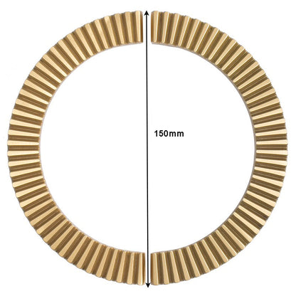 T4008--Boutons texturés demi-ronds en laiton