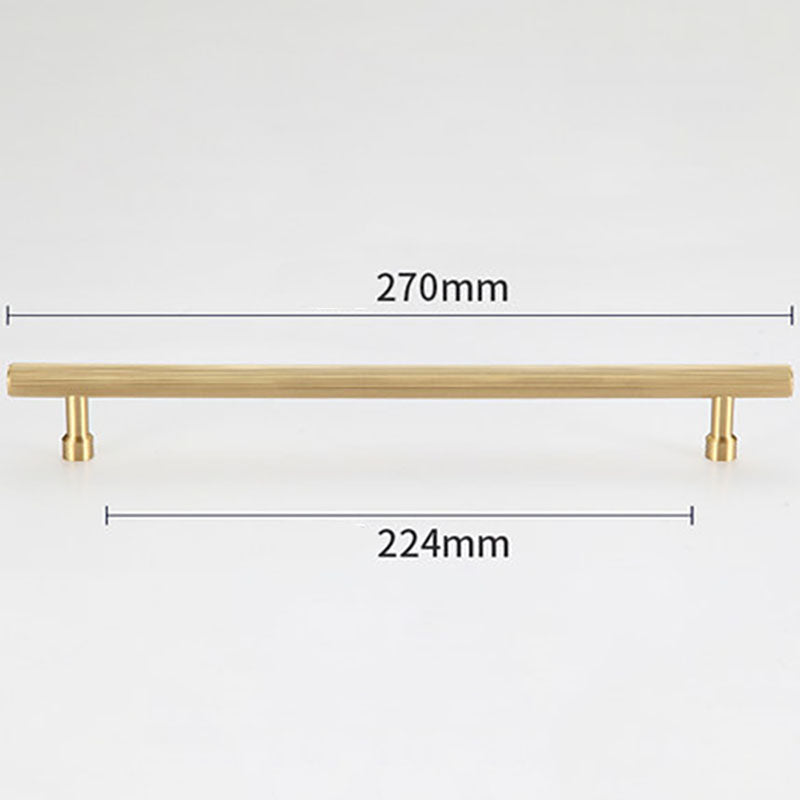 KARI Brass Cabinet Handle with Vertical Line