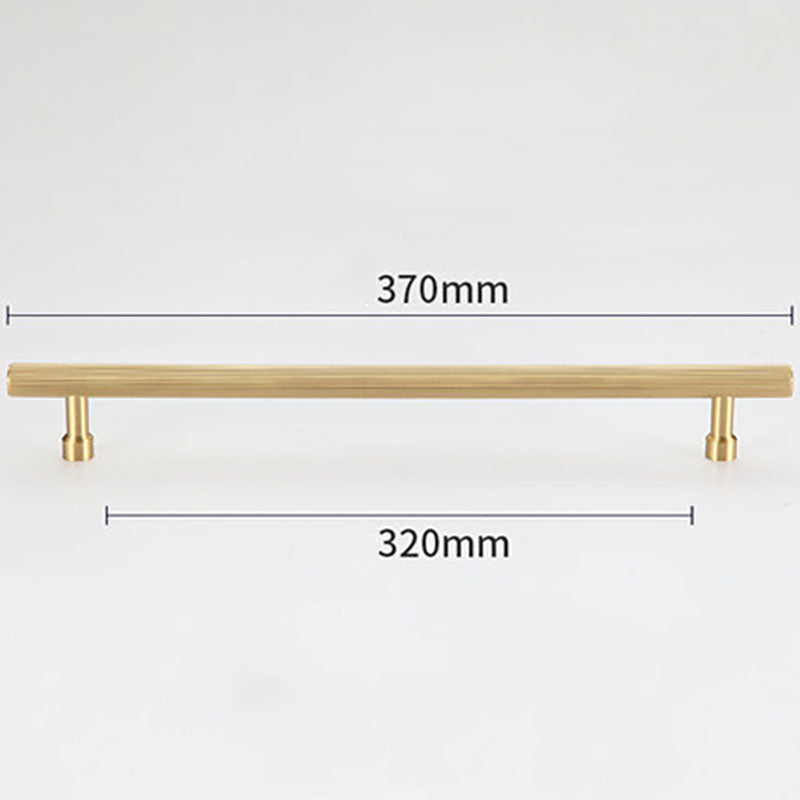 KARI Brass Cabinet Handle with Vertical Line